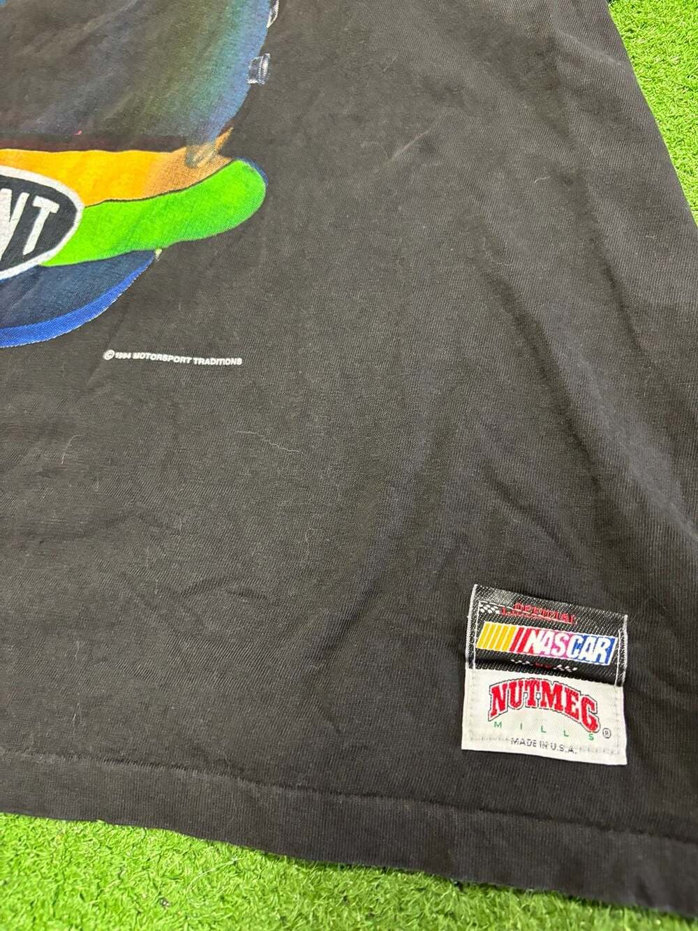 Vintage 1994 Single Stitch Jeff Gordon USA Made NASCAR Nutmeg Mills T-Shirt XL - Picture 3 of 8